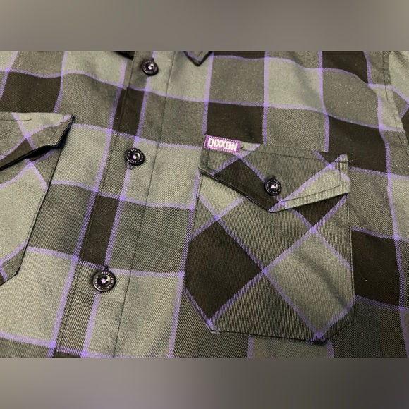 Dixxon The Gift Flannel Sz Large Outdoor Work Biker Grunge Skater - Picture 3 of 6